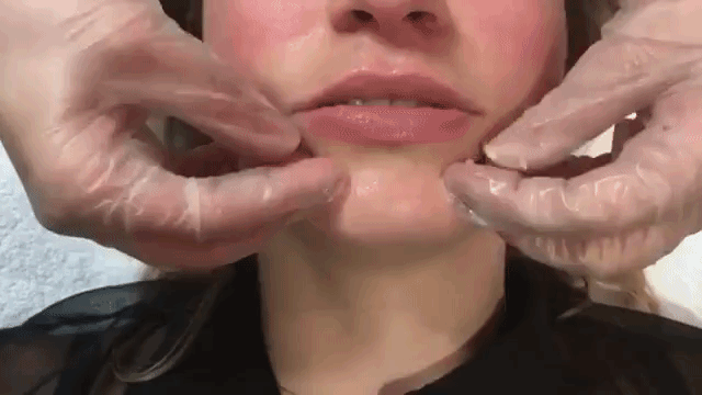 Как делать массаж губ